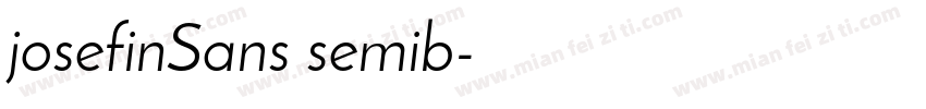 josefinSans semib字体转换